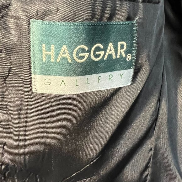 Haggar Blazer Men/Women Green Multi wool blend tweed Women size 10 button close - Picture 7 of 7